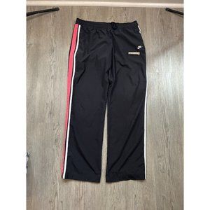 Vintage Nike Y2k Windbreaker Swooshie Pants Joggers‎ Mens Black/Pink Size L
